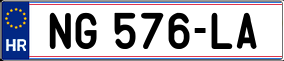 Trailer License Plate
